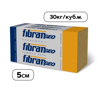 Каменна вата Фибран Гео 5см B-030, 30кг/м3