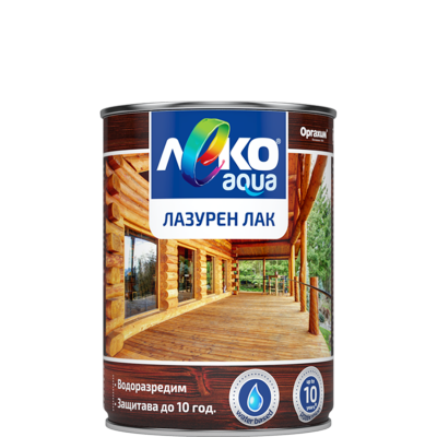 Леко Aqua  лазурен лак